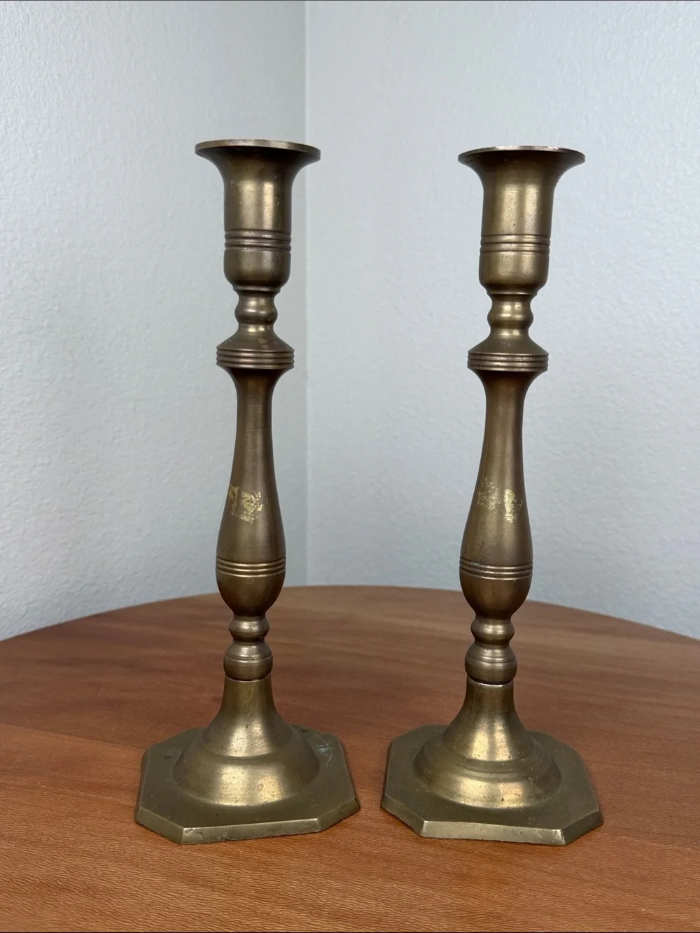 Brass Candle Stick Holders Decorative Farmhouse Cottagecore